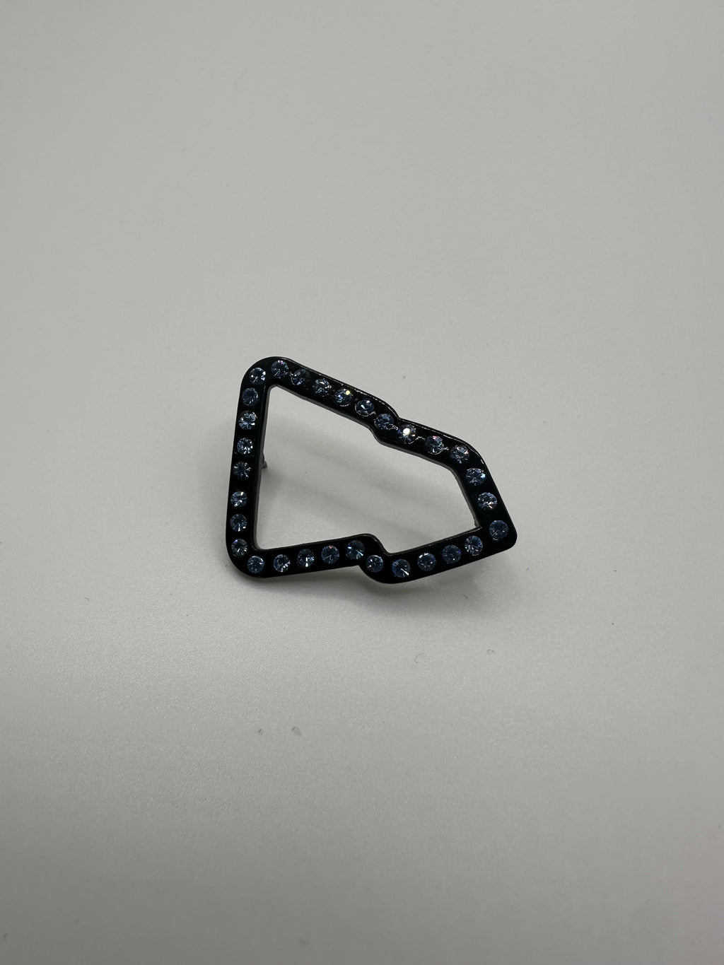 Black Studded Flag Hat Pin