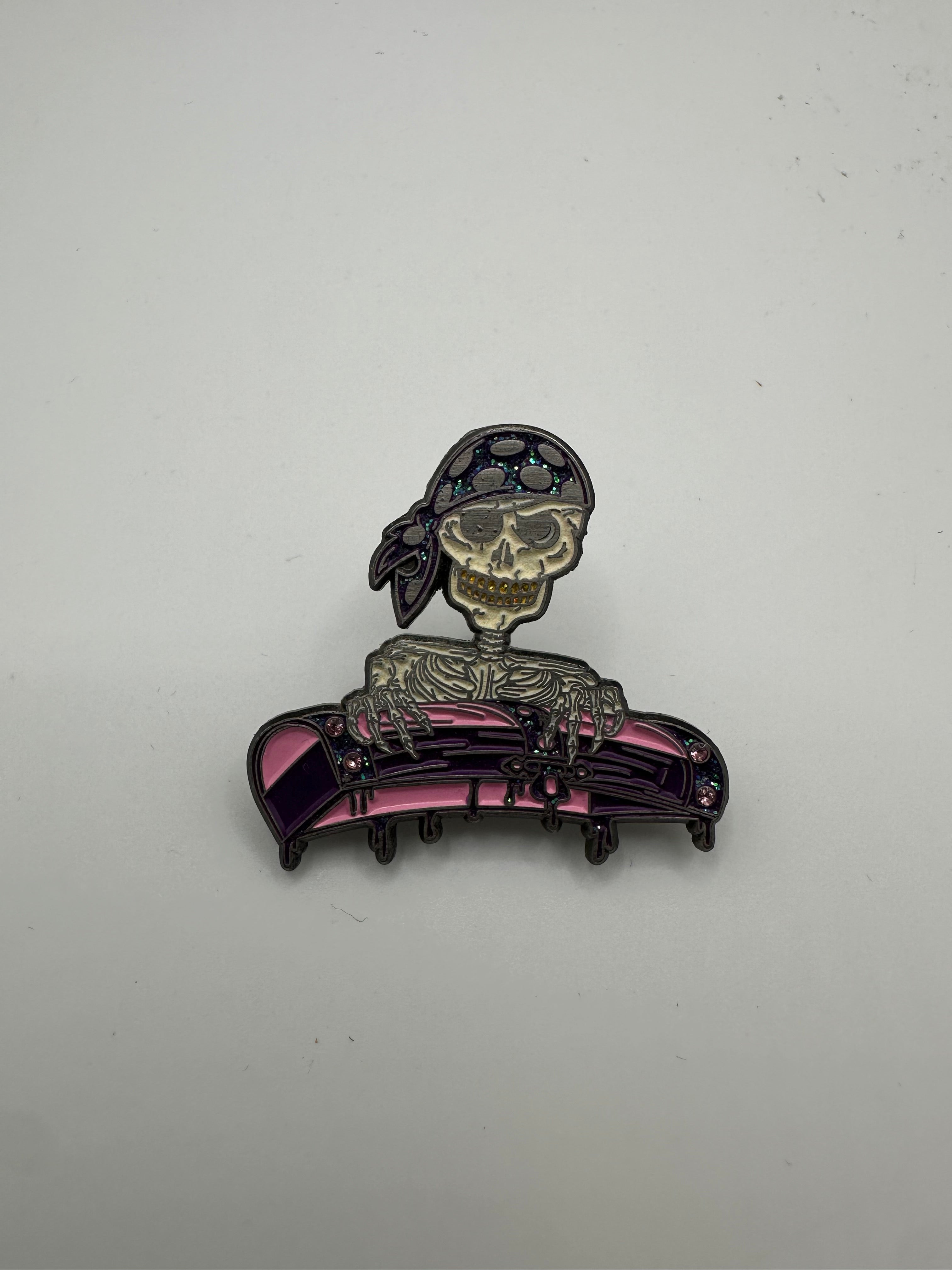 @724heatcheck "Pirate Chest" Pink/Purple/White Hat Pin
