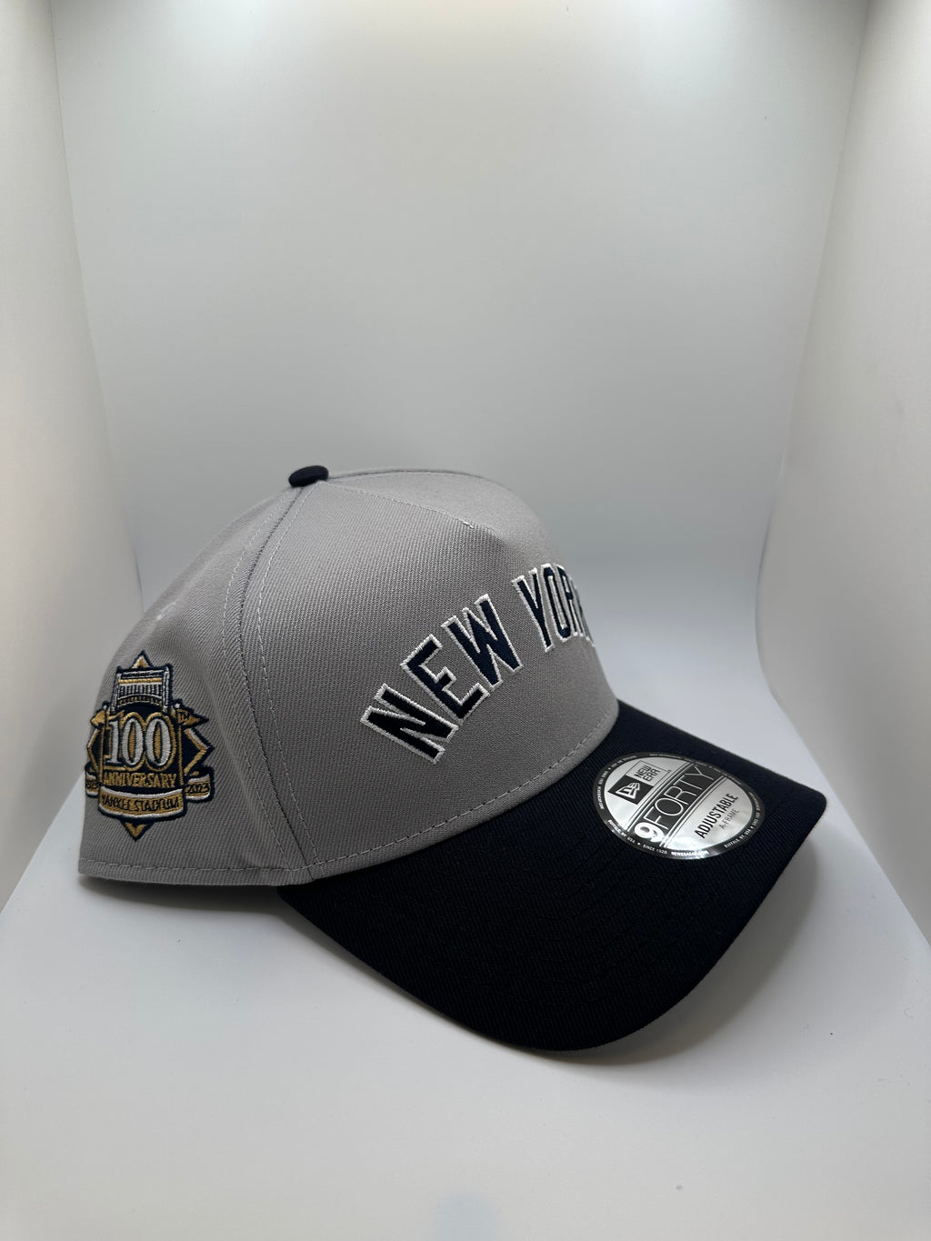 New York Yankees "100 Anniversary Patch" New Era 9Forty A-Frame Snapback Hat