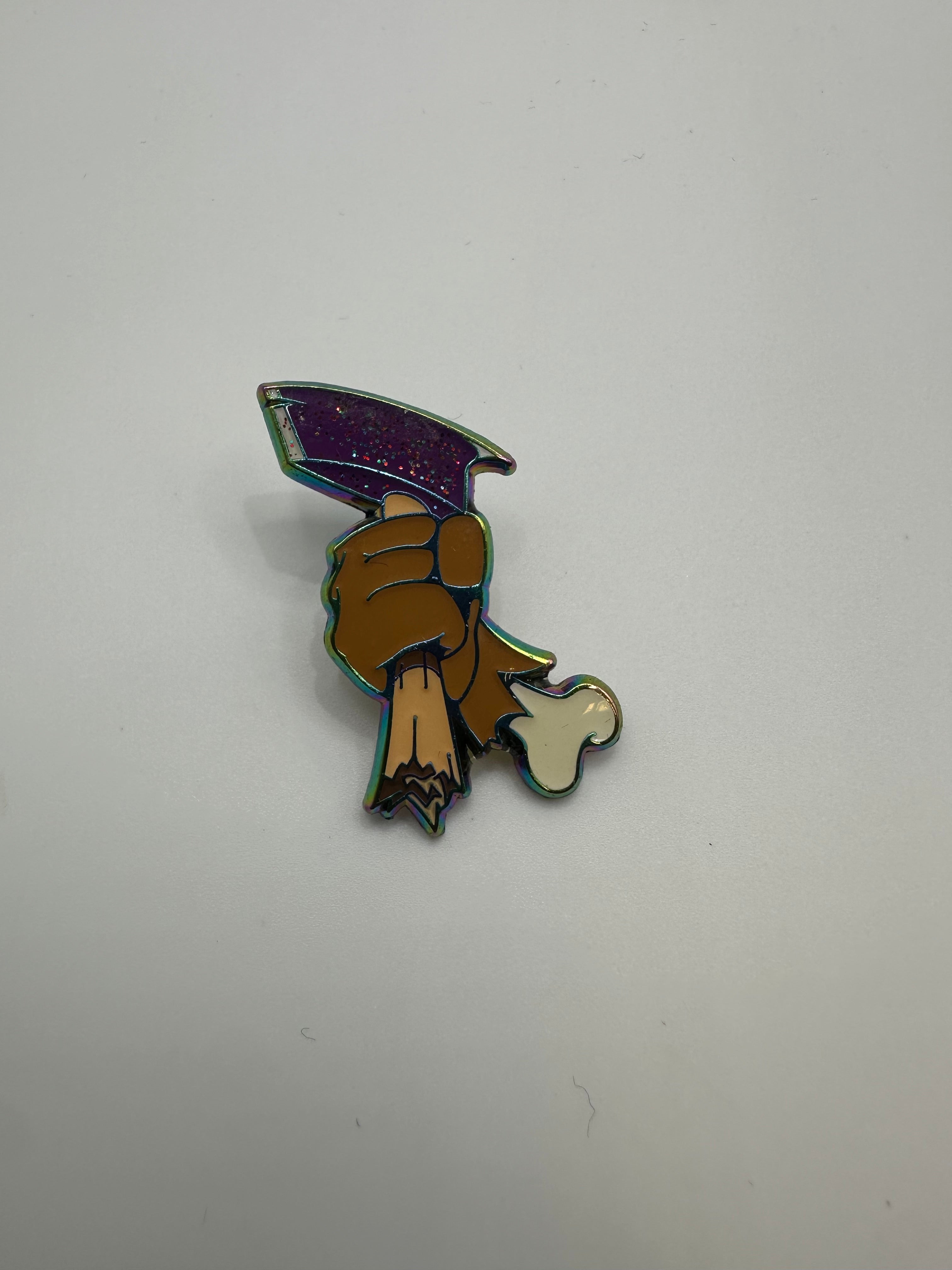 Fitted Fire "Iridescent Axe" Hat Pin