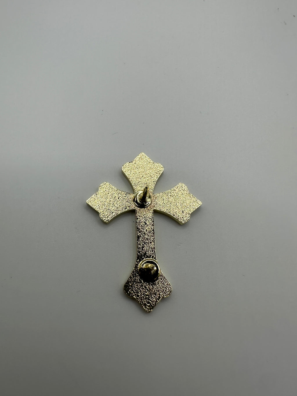 Cross White/Gold Hat Pin