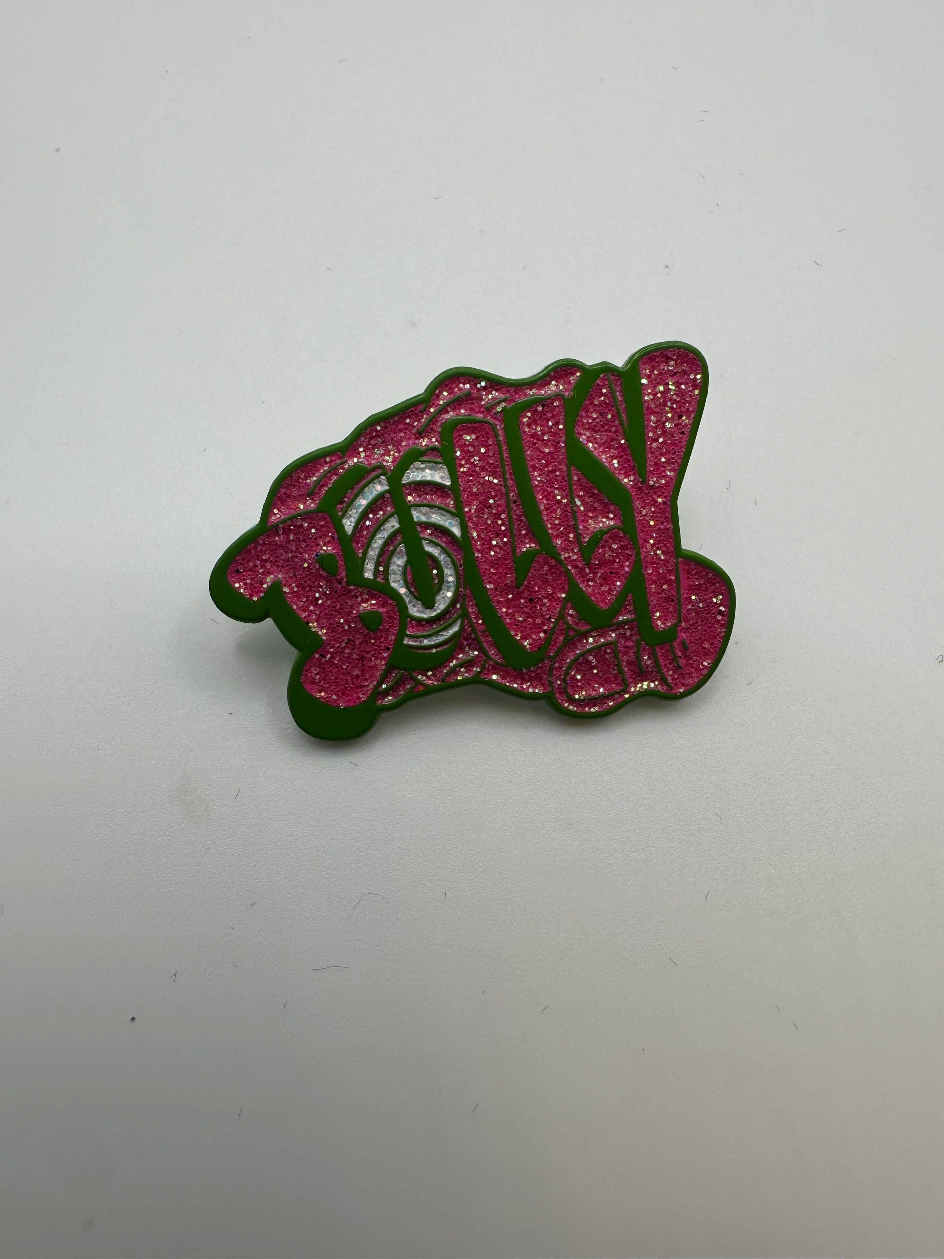 Bully Gang Green/Pink Hat Pin