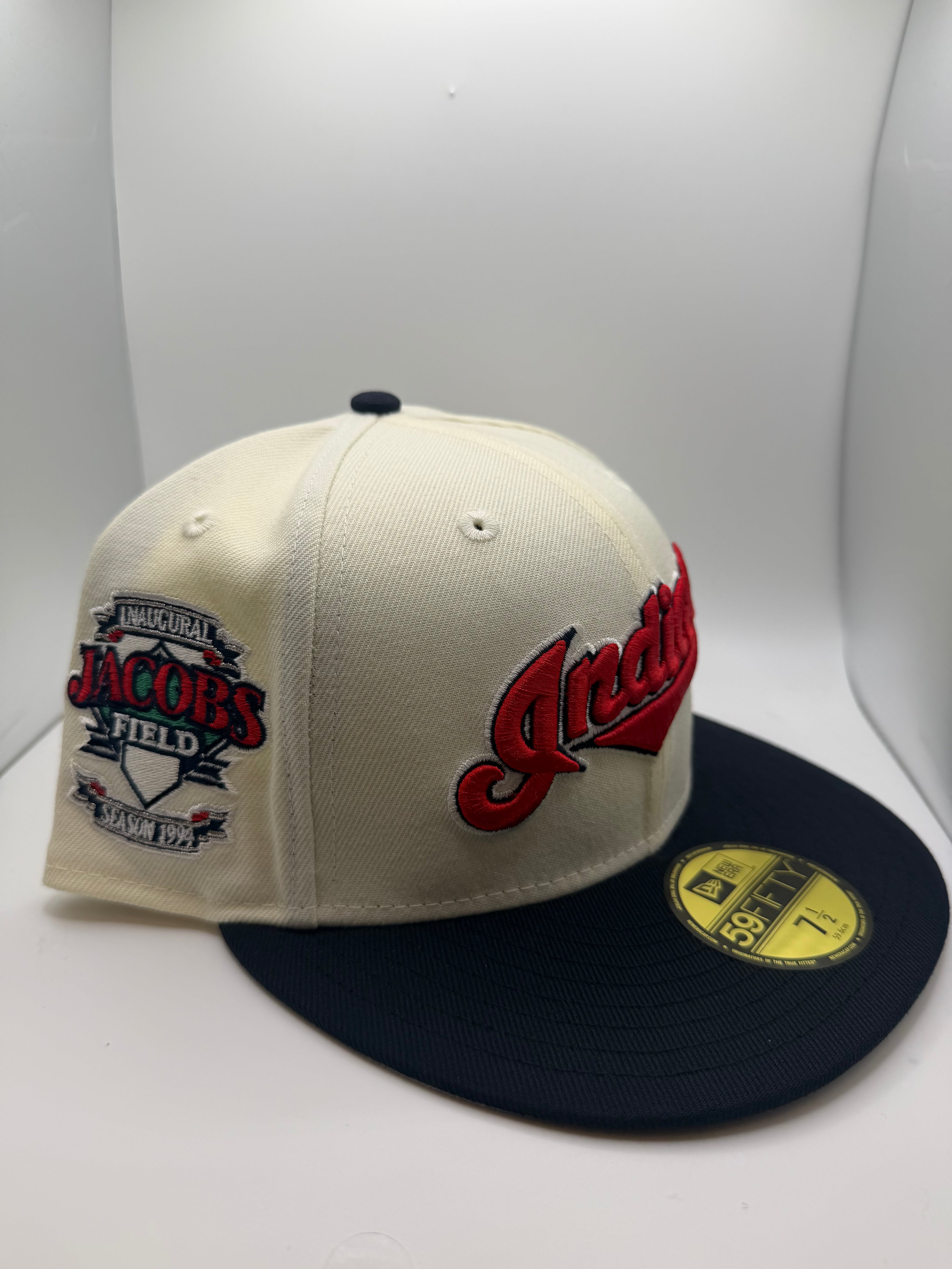 Cleveland Indians New Era 59Fifty Fitted Hat - Size 7 1/2