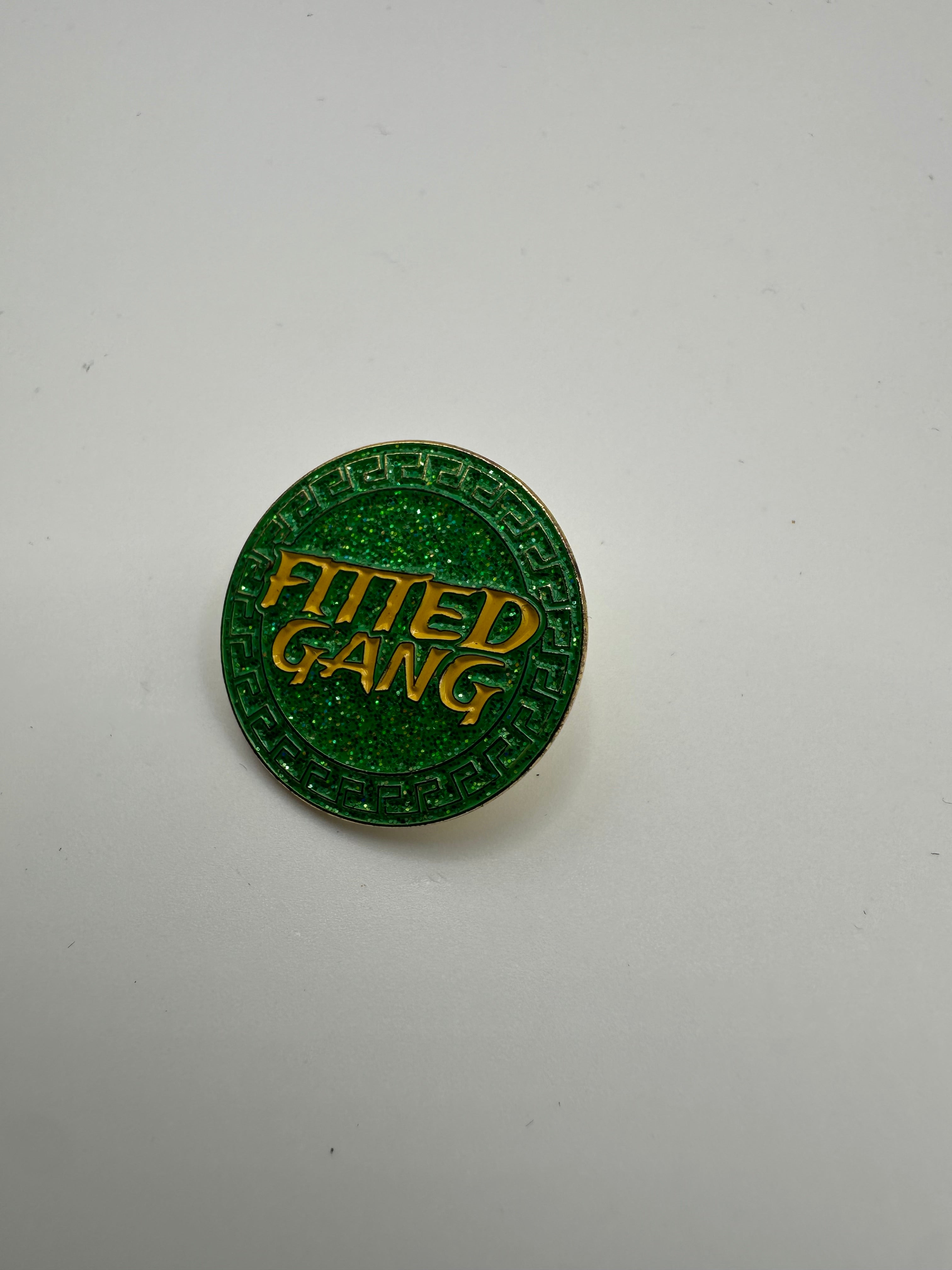 Fitted Gang Green/Yellow Hat Pin