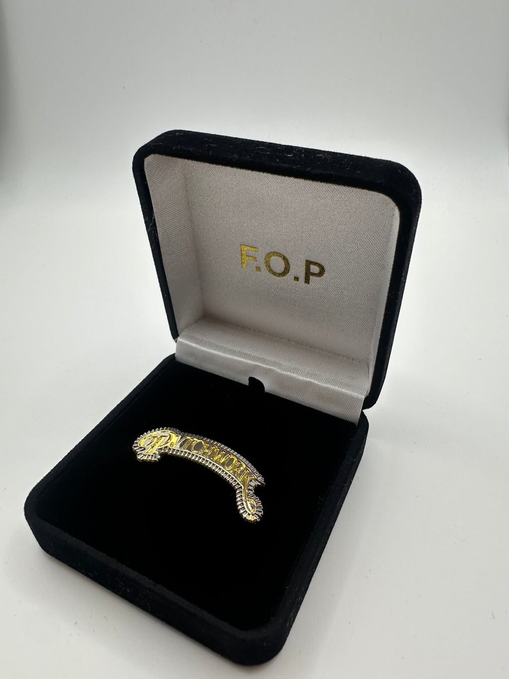 Patchwork "F.O.P." Hat Pin