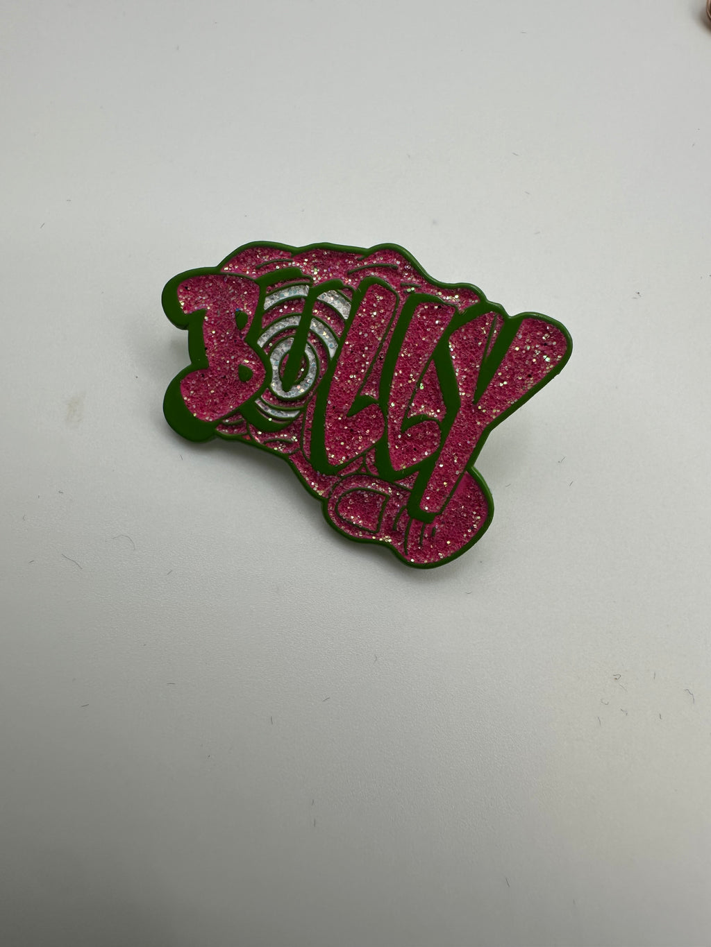 Bully Gang Green/Pink Hat Pin