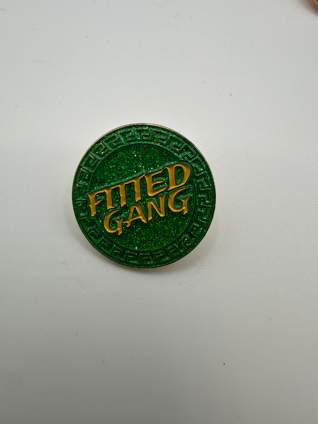 Fitted Gang Green/Yellow Hat Pin