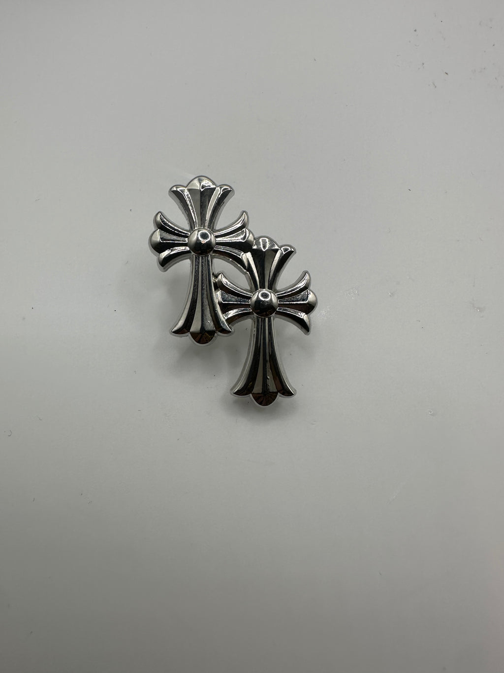 Double Cross Hat Pin - SILVER