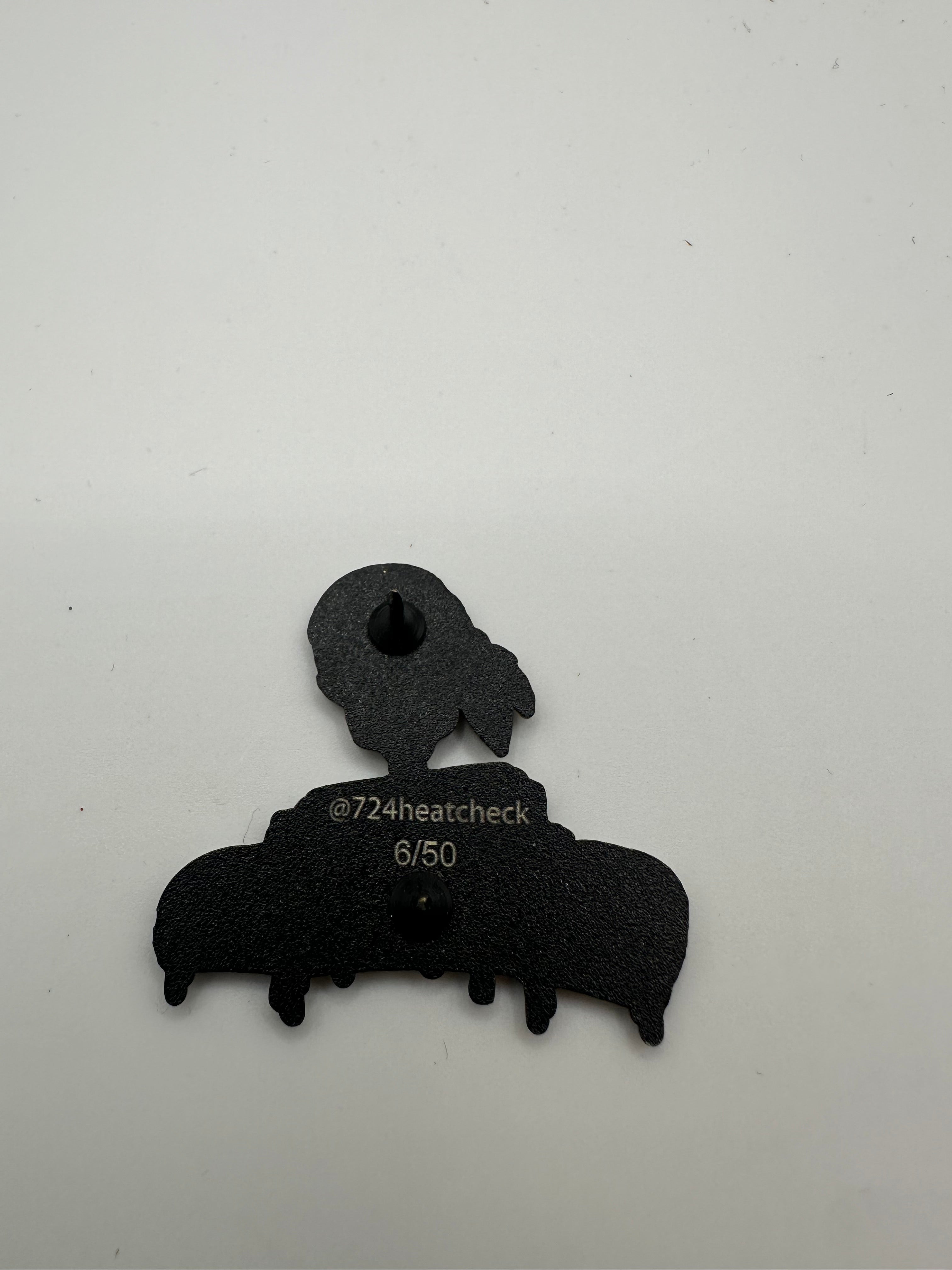 @724heatcheck "Pirate Chest" Red/Pink/White Hat Pin