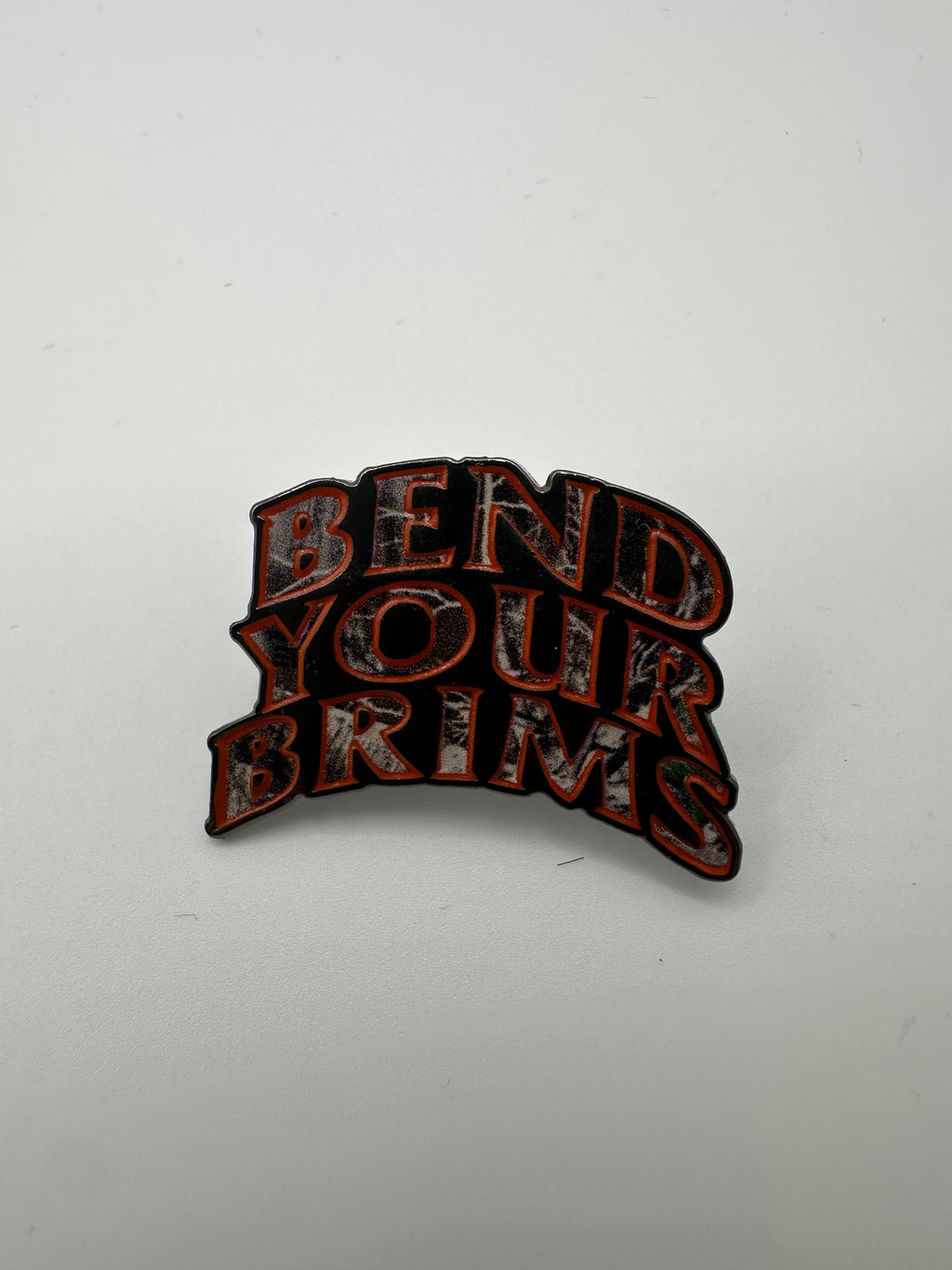Bend Your Brims "Orange Camo" Hat Pin