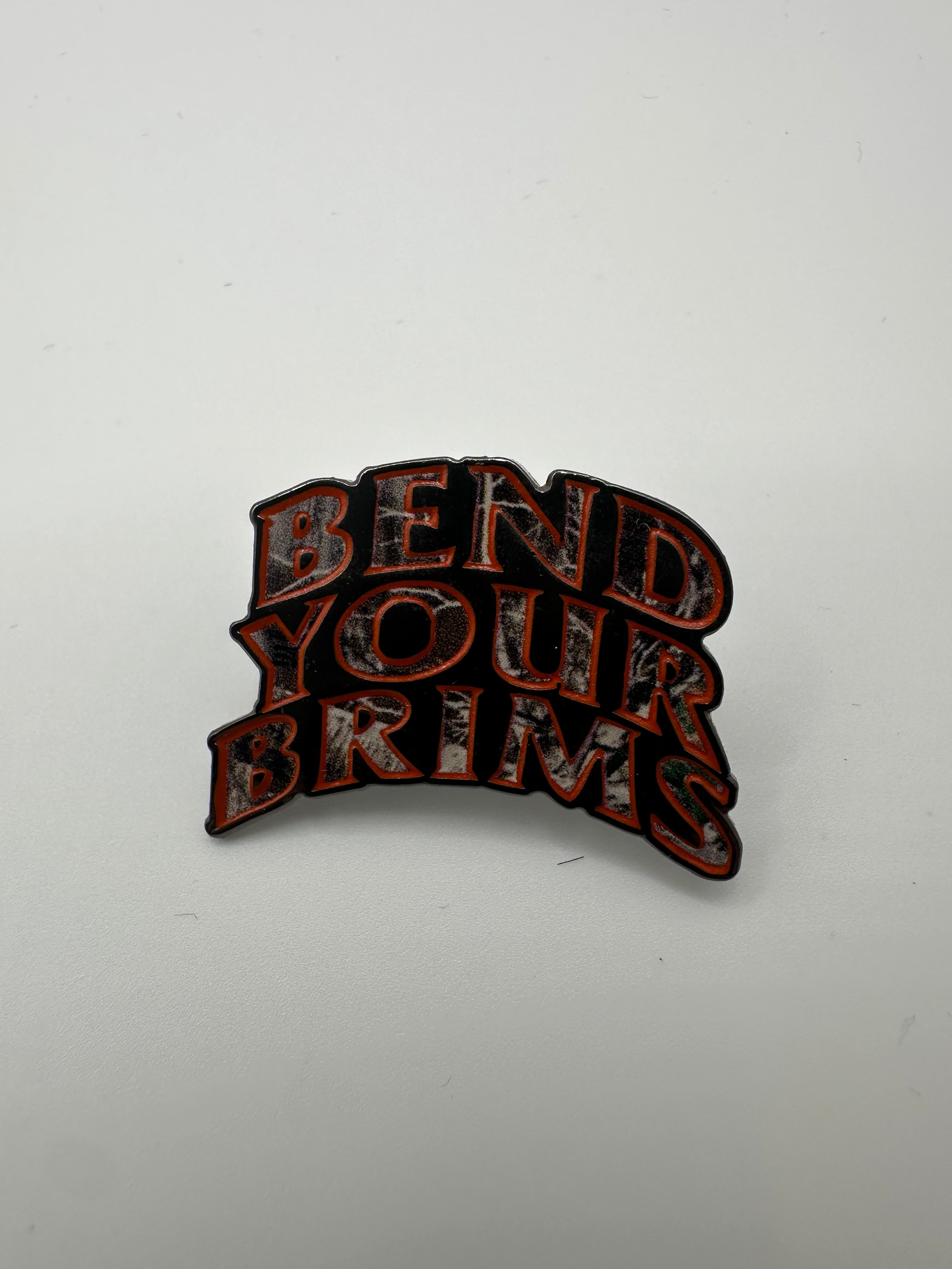 Bend Your Brims "Orange Camo" Hat Pin