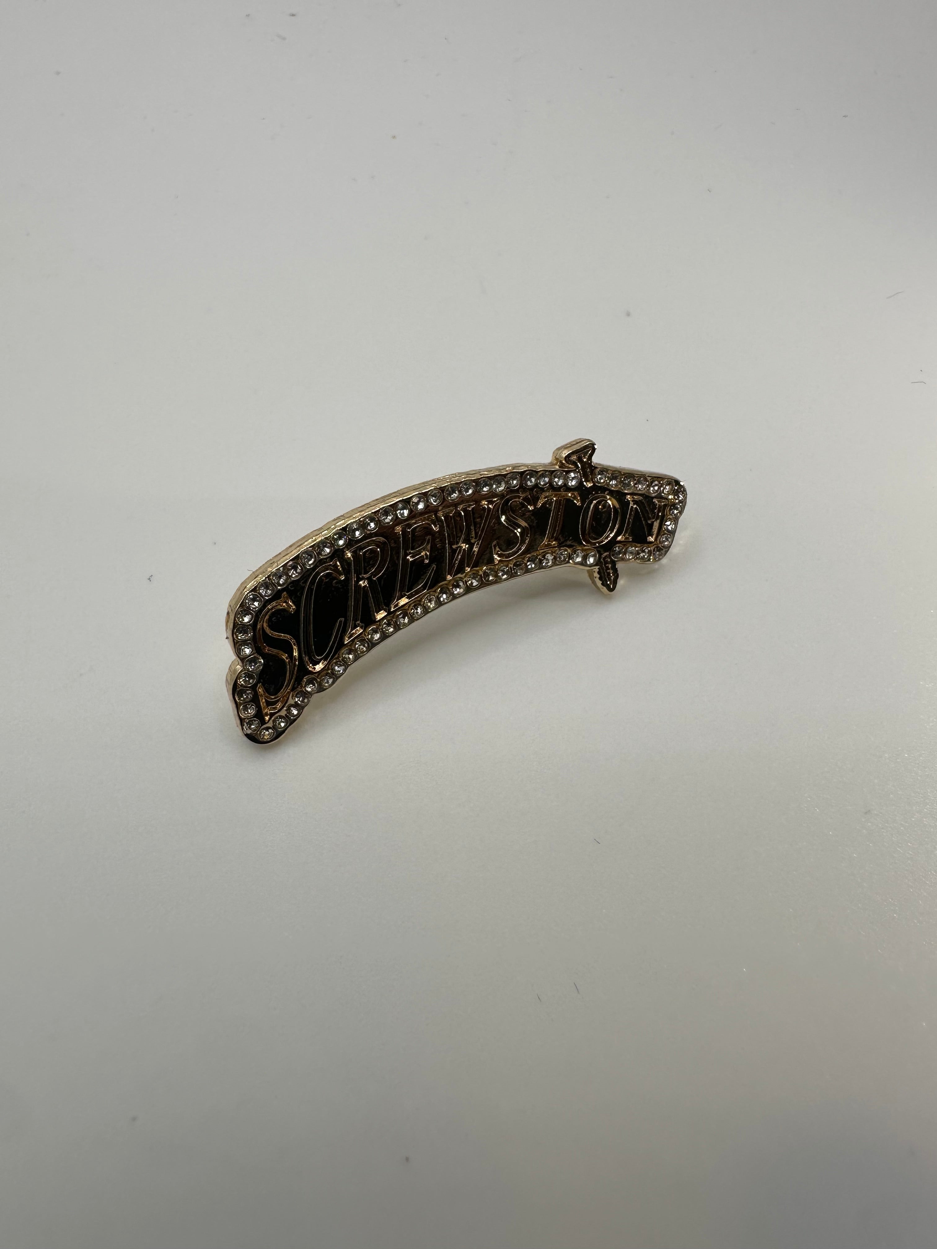 Screwston "Gold/Yellow Diamonds" Hat Pin