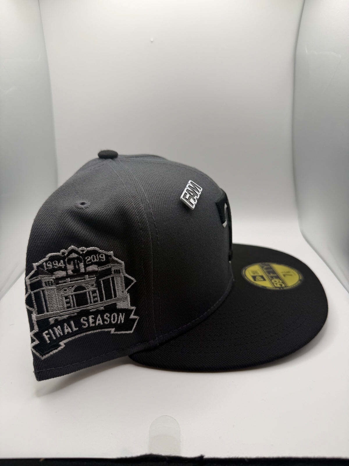 Texas Rangers "Final Season" Black/Gray New Era 59Fifty Fitted Hat - Size 7 5/8