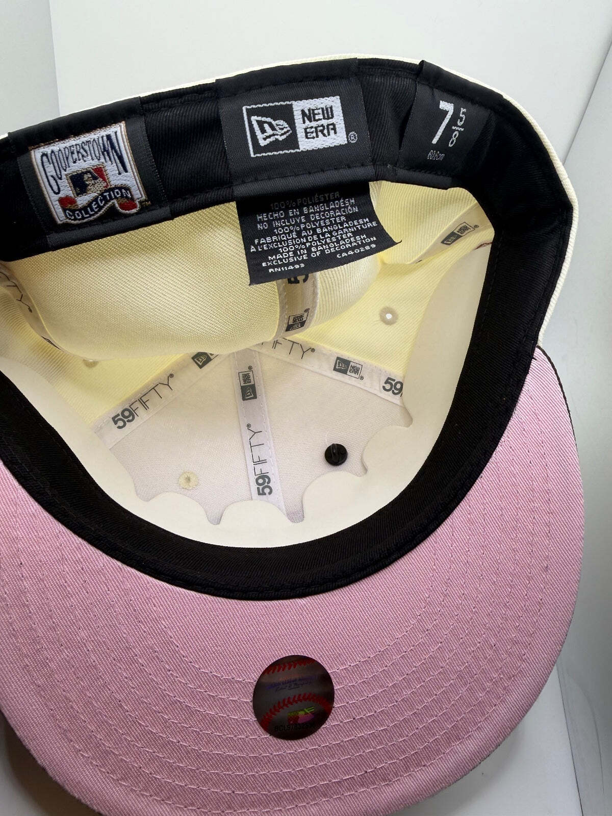 Texas Rangers "White/Brown Cow" Capsule New Era 59Fifty Hat - Size 7 5/8