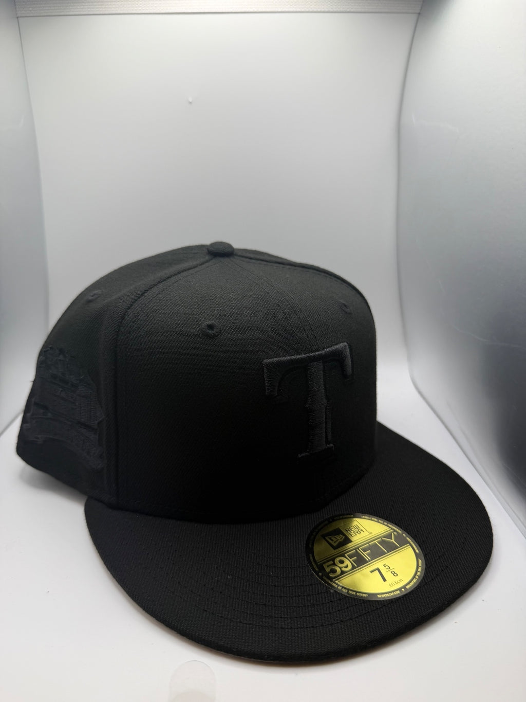 Texas Rangers Black/Black Final Season New Era 59Fifty Fitted Hat - Size 7 5/8