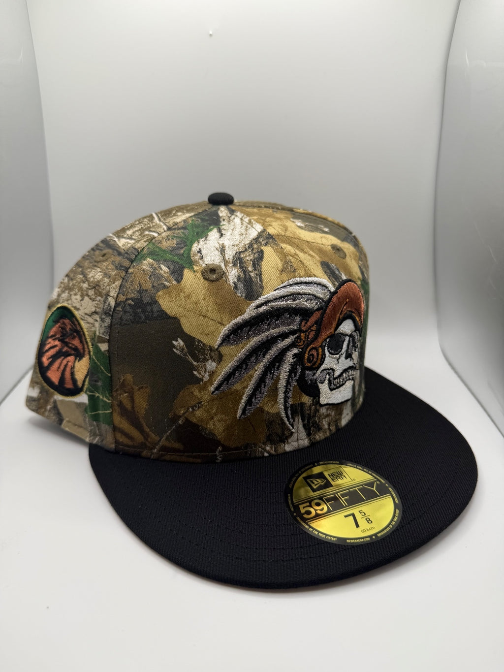 Mexico "Aztec Skull" Real Tree New Era 59Fifty Fitted Hat - Size 7 5/8