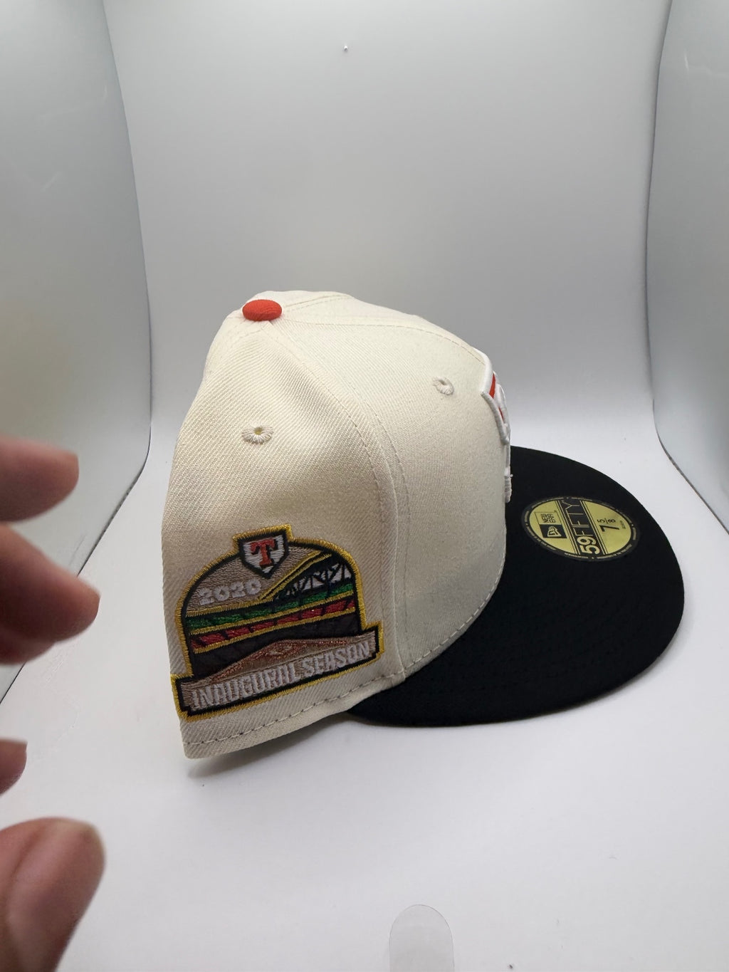 Texas Rangers "Whataburger" Prociety New Era 59Fifty Fitted Hat - Size 7 5/8