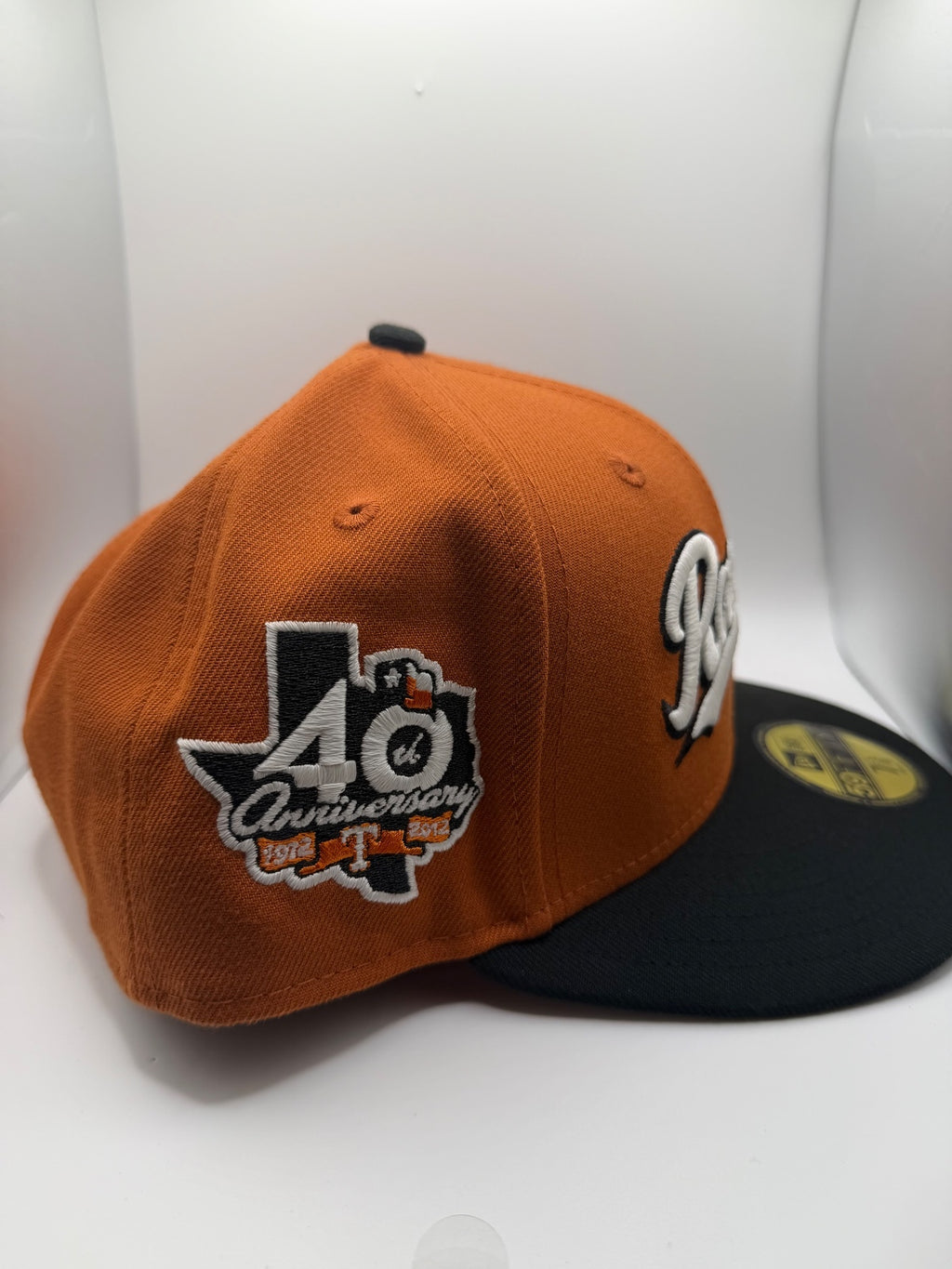 Texas Rangers "Longhorn" Burnt Orange New Era 59Fifty Fitted Hat - Size 7 5/8
