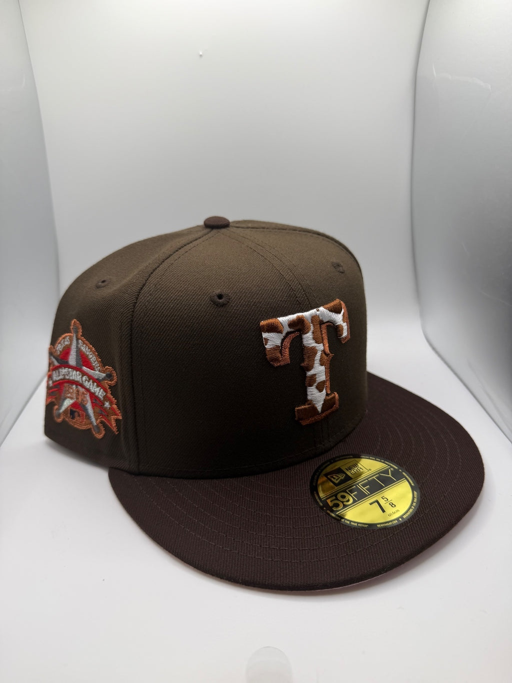 Texas Rangers "Brown Cow" New Era 59Fifty Fitted Hat - Size 7 5/8