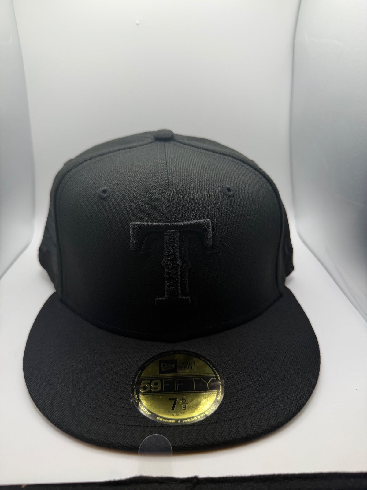 Texas Rangers Black/Black Final Season New Era 59Fifty Fitted Hat - Size 7 5/8
