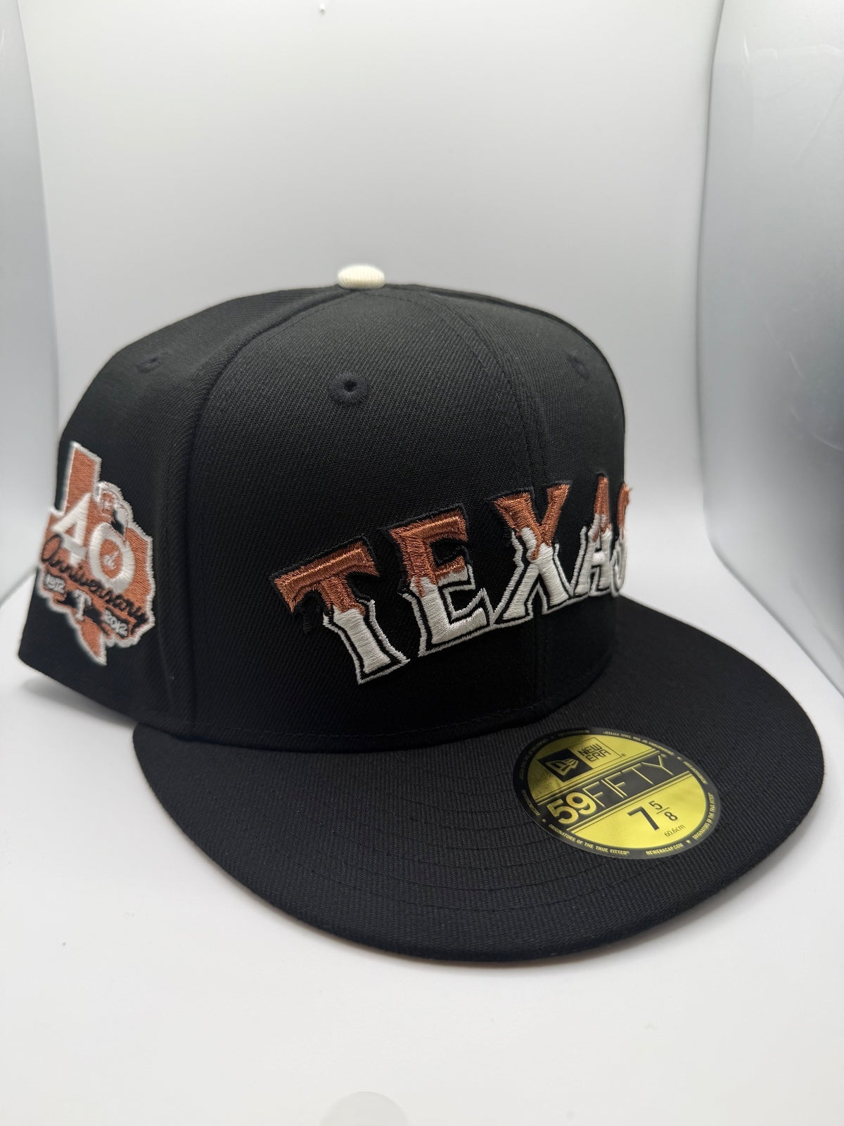 Texas Rangers "Texas Whiskey" Prociety New Era 59Fifty Hat - Size 7 5/8