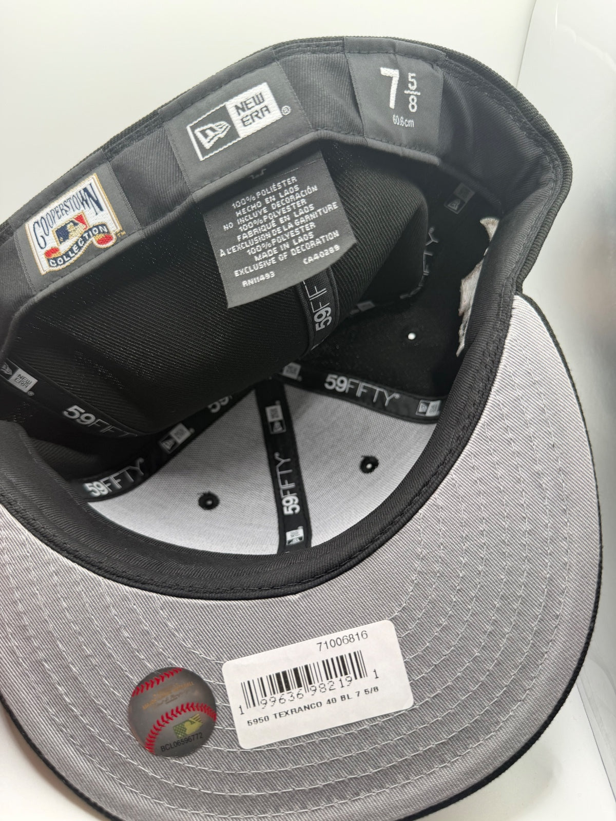 Texas Rangers "Texas Whiskey" Prociety New Era 59Fifty Hat - Size 7 5/8