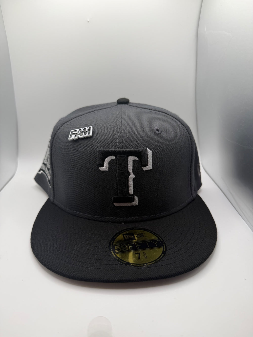 Texas Rangers "Final Season" Black/Gray New Era 59Fifty Fitted Hat - Size 7 5/8