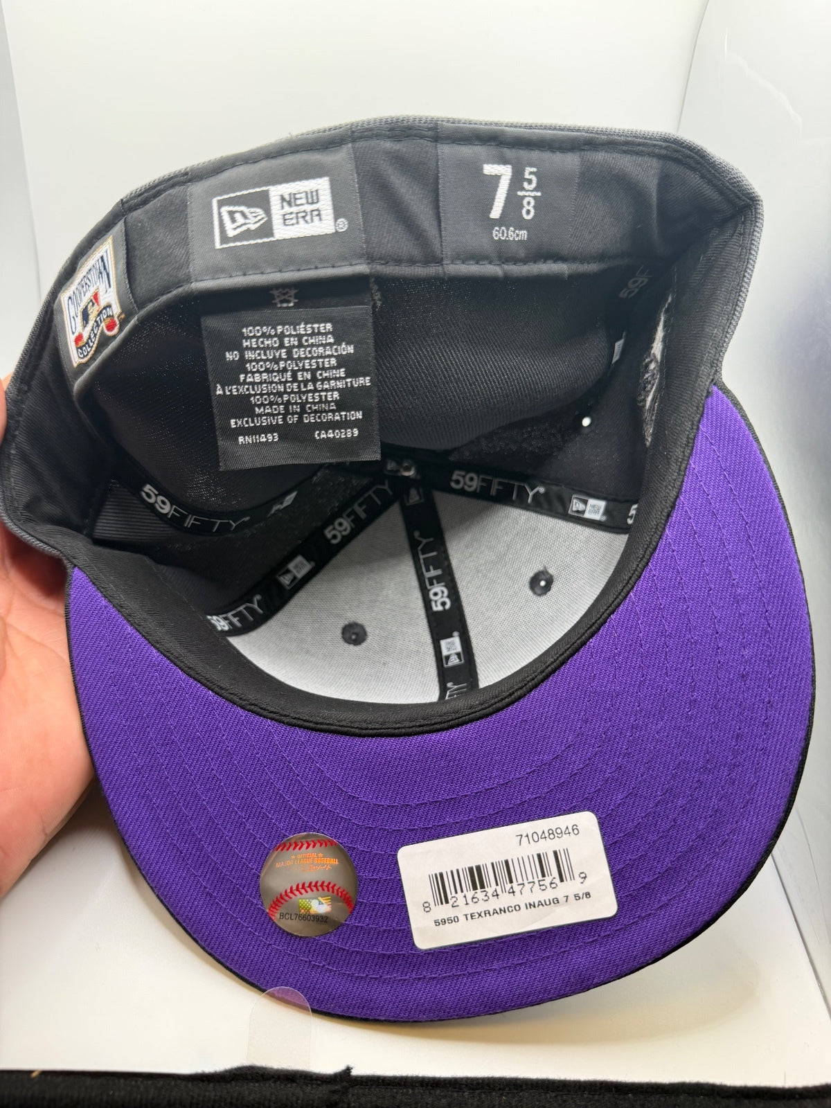 Texas Rangers "Tombstone" Prociety New Era 59Fifty Hat - Size 7 5/8