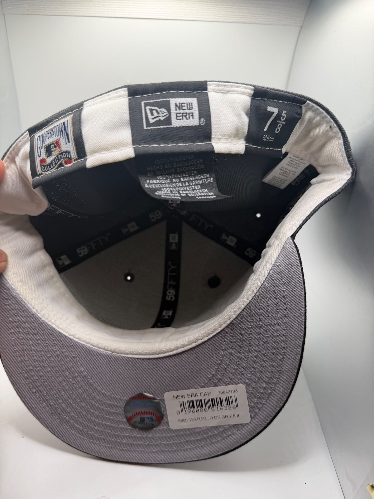 Texas Rangers "Final Season" Black/Gray New Era 59Fifty Fitted Hat - Size 7 5/8
