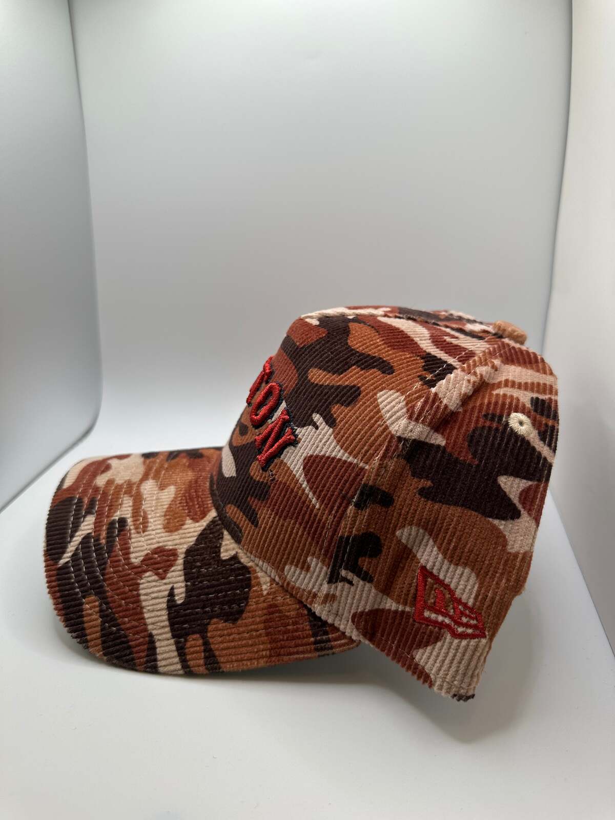 Boston Red Sox "Camo" Corduroy New Era 9Forty A-Frame Snapback Hat