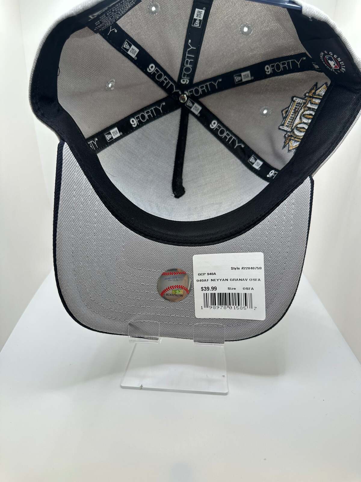 New York Yankees "100 Anniversary Patch" New Era 9Forty A-Frame Snapback Hat