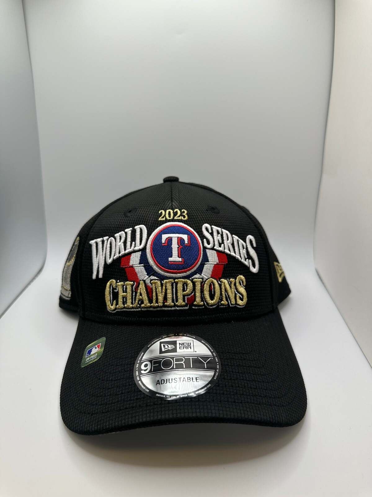 Texas Rangers "2023 WS Champions" New Era 9Forty Snapback Hat