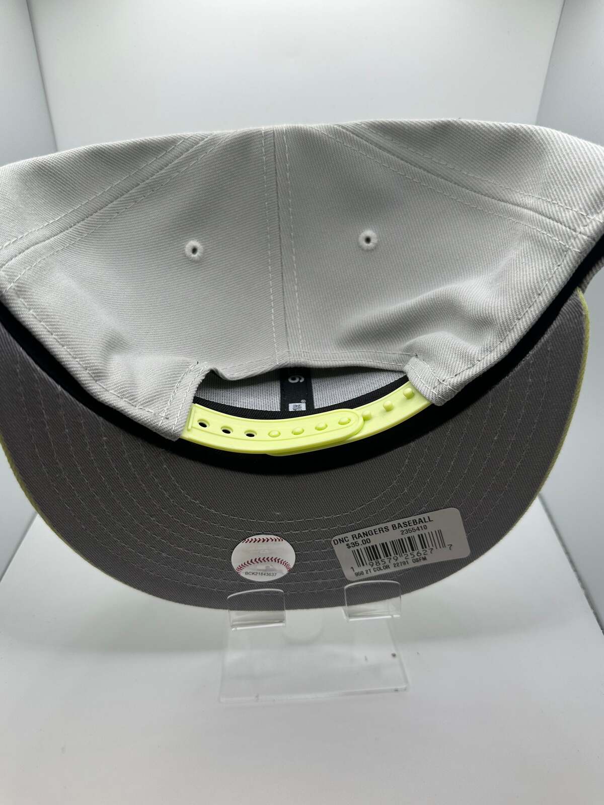 Texas Rangers Gray/Neon New Era 9Fifty Snapback Hat