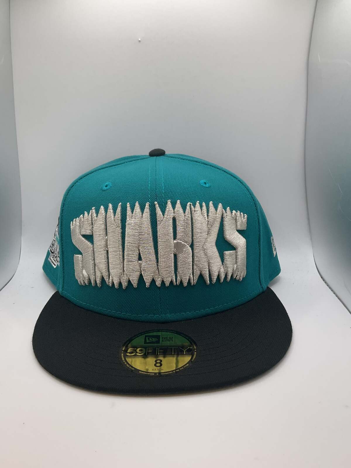 San Jose Sharks New Era 59Fifty Fitted Hat - Size 8