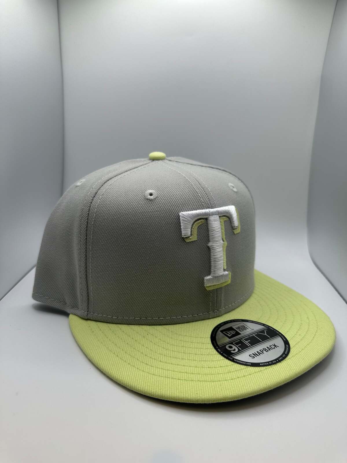 Texas Rangers Gray/Neon New Era 9Fifty Snapback Hat