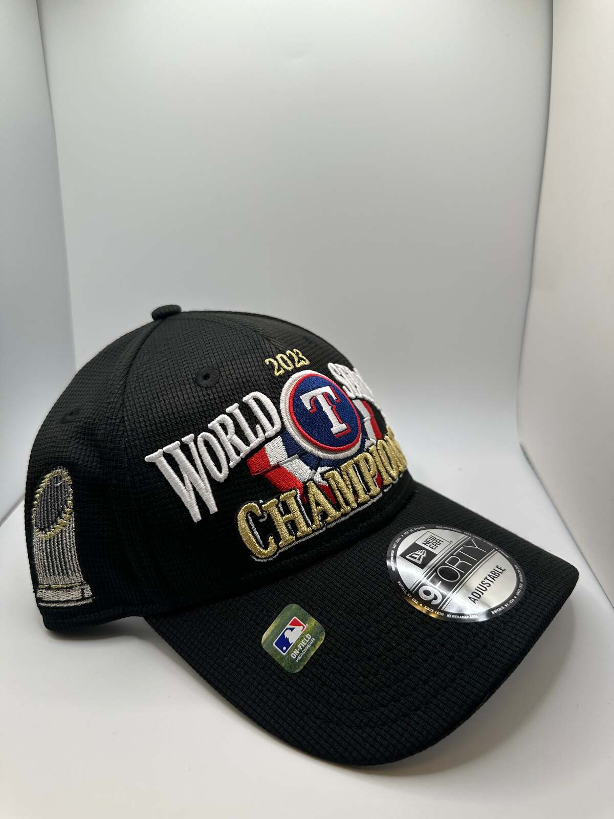 Texas Rangers "2023 WS Champions" New Era 9Forty Snapback Hat